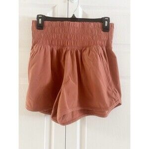 Abercrombie & Fitch Women's Athletic Shorts in Rust